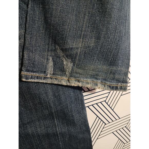 Womens Mek Auckland Denim Distressed Boot Cut Jeans Size 28 - Picture 6 of 6